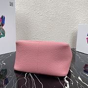 Prada Small Pink Leather Handbag 1BC127 Size 23x21x13cm  - 4