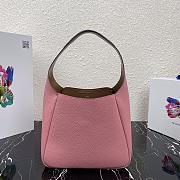 Prada Small Pink Leather Handbag 1BC127 Size 23x21x13cm  - 2