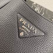 Prada Small Black Leather Handbag 1BC127 Size 23x21x13cm  - 3