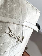 YSL Large Niki Shopping Bag In White 577998 Size 33x27x11.5cm - 4