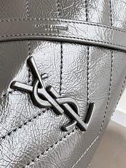 YSL Large Niki Shopping Bag In Grey 577998 Size 33x27x11.5cm - 4
