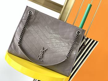 YSL Large Niki Shopping Bag In Light Grey 577998 Size 33x27x11.5cm