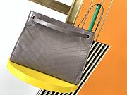 YSL Large Niki Shopping Bag In Light Grey 577998 Size 33x27x11.5cm - 4