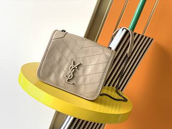 YSL Small Niki Chain Strap Bag In Beige 583103 Size 19x15x6cm