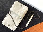 YSL Small Niki Chain Strap Bag In White 583103 Size 19x15x6cm - 3
