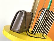 YSL Small Niki Chain Strap Bag In Grey 583103 Size 19x15x6cm - 6