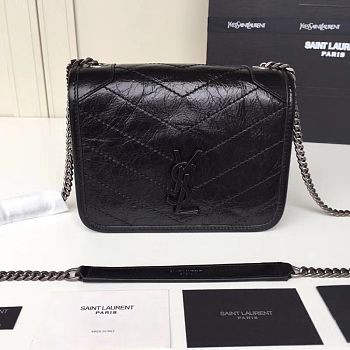 YSL Small Niki Chain Strap Bag In Black 583103 Size 19x15x6cm