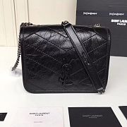 YSL Small Niki Chain Strap Bag In Black 583103 Size 19x15x6cm - 3