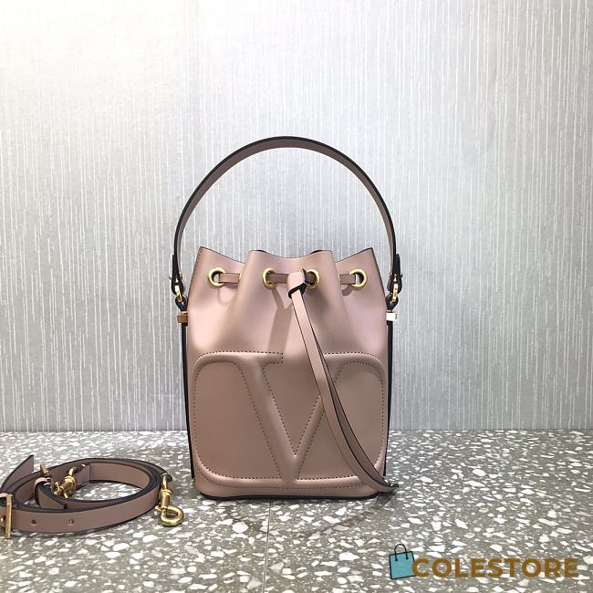 Valentino Vlogo Calfskin Bucket Bag UW2B0 Size 18x20.5x10cm - 1