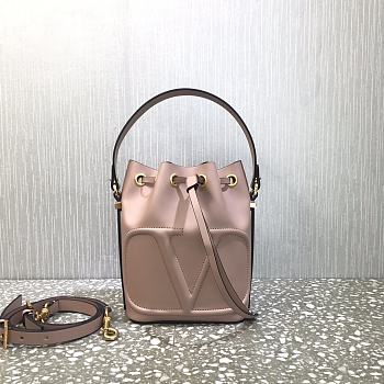 vlogo walk calfskin bucket bag