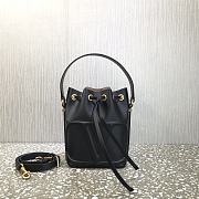 Valentino Vlogo Calfskin Bucket Bag In Black UW2B0 Size 18x20.5x10cm - 1