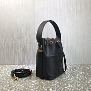 Valentino Vlogo Calfskin Bucket Bag In Black UW2B0 Size 18x20.5x10cm - 6