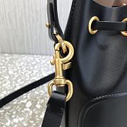 Valentino Vlogo Calfskin Bucket Bag In Black UW2B0 Size 18x20.5x10cm - 3