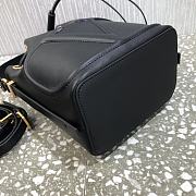 Valentino Vlogo Calfskin Bucket Bag In Black UW2B0 Size 18x20.5x10cm - 4