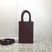 Valentino Garavani Vlogo Walk Mini Tote In Wine Size 20x10x21cm - 5