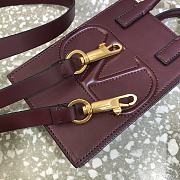 Valentino Garavani Vlogo Walk Mini Tote In Wine Size 20x10x21cm - 2