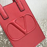 Valentino Garavani Vlogo Walk Mini Tote In Red Size 20x10x21cm - 4