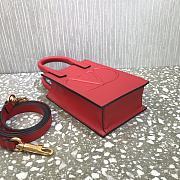Valentino Garavani Vlogo Walk Mini Tote In Red Size 20x10x21cm - 3
