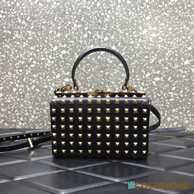 Valentino Garavani Rockstud Alcove Top-Handle Bag WW2B0 Size 19x12x8cm - 1