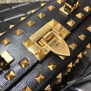 Valentino Garavani Rockstud Alcove Top-Handle Bag WW2B0 Size 19x12x8cm - 3