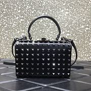 Valentino Garavani Rockstud Alcove Top-Handle Bag In Silver WW2B0 Size 19x12x8cm - 1
