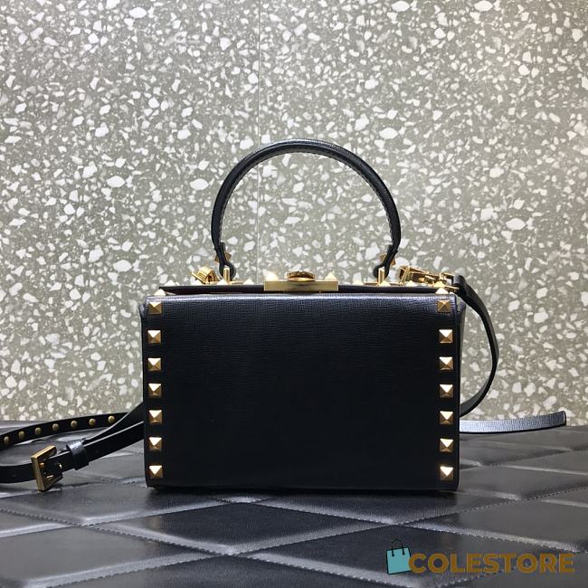 Valentino Garavani Rockstud Alcove Top-Handle Bag In Black WW2B0 Size 19x12x8cm - 1