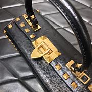 Valentino Garavani Rockstud Alcove Top-Handle Bag In Black WW2B0 Size 19x12x8cm - 3