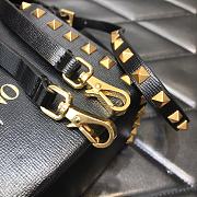 Valentino Garavani Rockstud Alcove Top-Handle Bag In Black WW2B0 Size 19x12x8cm - 2