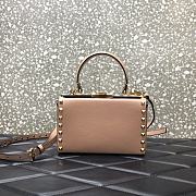 Valentino Garavani Rockstud Alcove Top-Handle Bag In Cream WW2B0 Size 19x12x8cm - 1