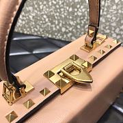 Valentino Garavani Rockstud Alcove Top-Handle Bag In Cream WW2B0 Size 19x12x8cm - 6