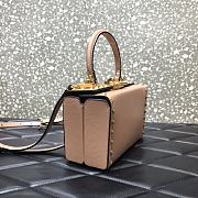 Valentino Garavani Rockstud Alcove Top-Handle Bag In Cream WW2B0 Size 19x12x8cm - 3