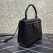 Valentino Garavani Rockstud-Embellished Tote Bag In Silver WB0J7 Size 22x17x9cm  - 5