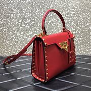 Valentino Garavani Rockstud Alcove Grainy Small Handbag WB0J7 Size 22x17x9cm  - 3