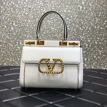 Valentino Garavani Rockstud Alcove Medium Tote Bag WW2B0 Size 23x20x6cm