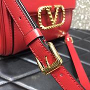Valentino Garavani Rockstud Alcove Medium Tote Bag In Red WW2B0 Size 23x20x6cm - 6