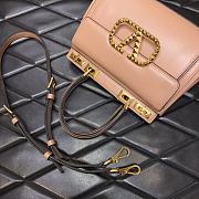 Valentino Garavani Rockstud Alcove Medium Tote Bag In Beige WW2B0 Size 23x20x6cm  - 2