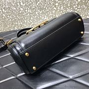 Valentino Garavani Rockstud Alcove Medium Tote Bag In Black WW2B0 Size 23x20x6cm  - 4