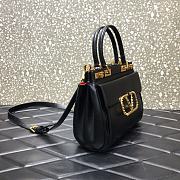 Valentino Garavani Rockstud Alcove Medium Tote Bag In Black WW2B0 Size 23x20x6cm  - 3