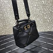 Valentino Garavani Roman Stud Small Leather All Black Size 20×9×15cm - 6