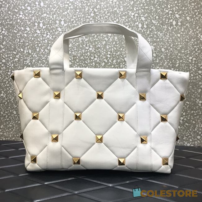 Valentino Garavani Roman Stud Tote Bag Size 40x27x17cm - 1