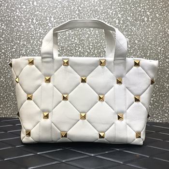 Valentino Garavani Roman Stud Tote Bag Size 40x27x17cm