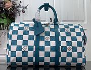 Louis Vuitton Keepall 45 Bandoulière In Blue Size 45x27x20cm - 1