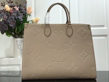 Louis Vuitton Onthego Monogram Empreinte In Grey M44925 41cm