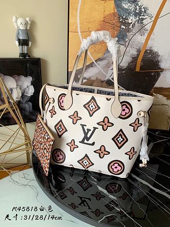 Louis Vuitton Neverfull MM In Creme M45819 31cm