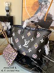 Louis Vuitton Neverfull MM In Black M45819 31cm - 1