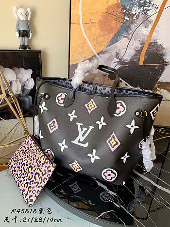 Louis Vuitton Neverfull MM In Black M45819 31cm