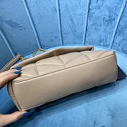 YSL LouLou Puffer Shoulder Bag In Light Brown 62033 Size 23x15.5x8.5cm - 5