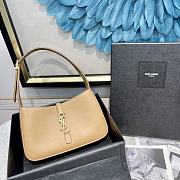 YSL Le5A7 Hobo Bag In Brown 65722 Size 24.5x16x6cm - 1