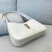 YSL Le5A7 Hobo Bag In White 65722 Size 24.5cm - 3