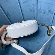 YSL Vinyle Quilted Bag In White 61043 Size 17x17x5.5cm - 5